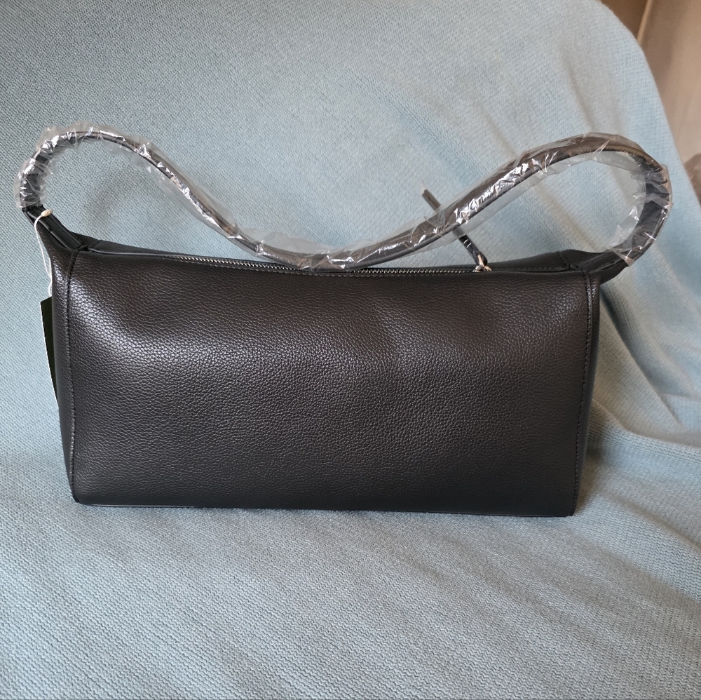 Vera Bradley Slouchy Shoulder Bag - Moonless Night (Black) Soft Pebbled Leather
